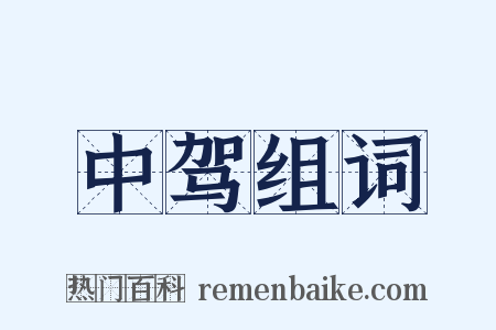 中驾组词是什么意思的图片